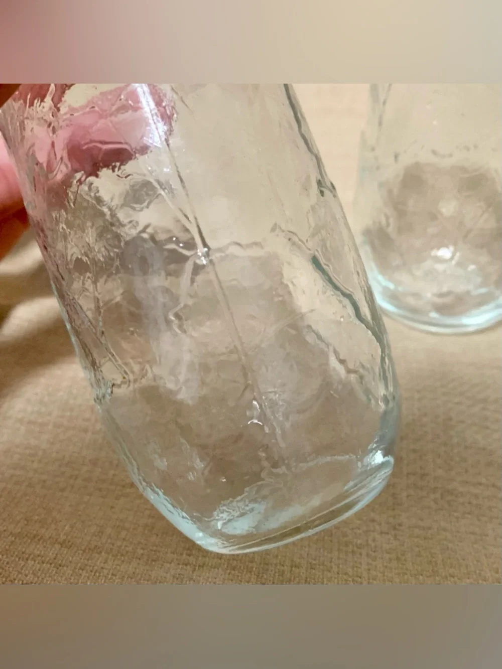 🔍 (3) Anchor Hocking Sherwood Textured Juice Drinking Glasses